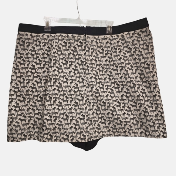 UNIQUE VINTAGE Black & White Zebra Print Hide & Seek Skort, Various Sizes. NWT - Picture 9 of 13